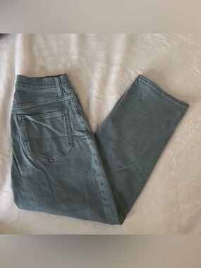 Arizona Jean Company Straight-Leg Jeans in Sage Green